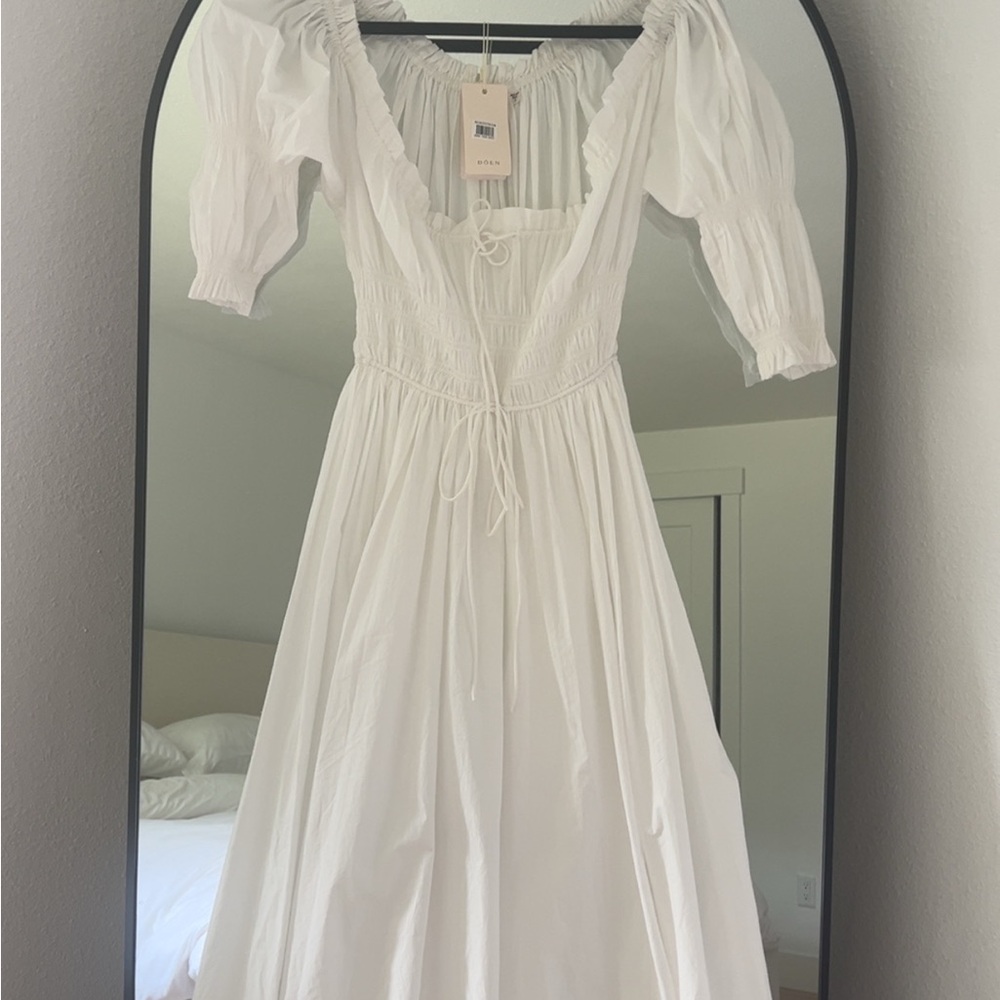 Elegant White Off-Shoulder Dress